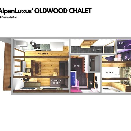 Oldwood Chalet - Balcony & Car Park By Alpenluxus Appartements פוגן מראה חיצוני תמונה